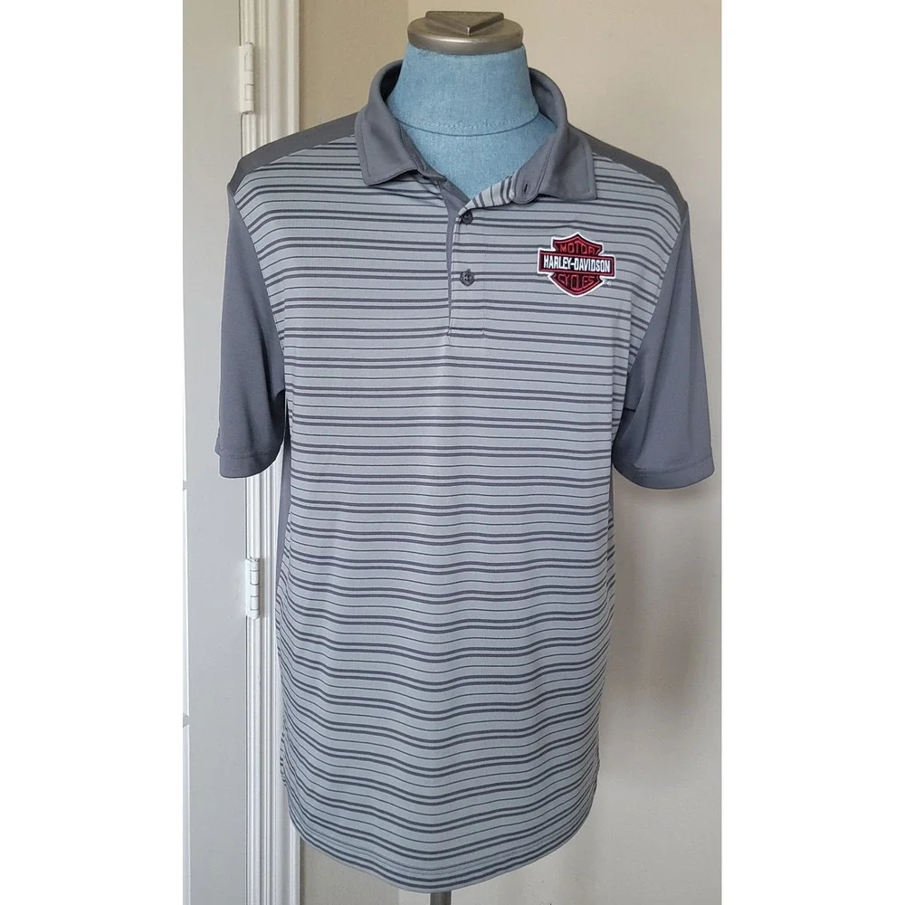 Harley Davidson Denton County Men's Logo Polo Shirt Size Large